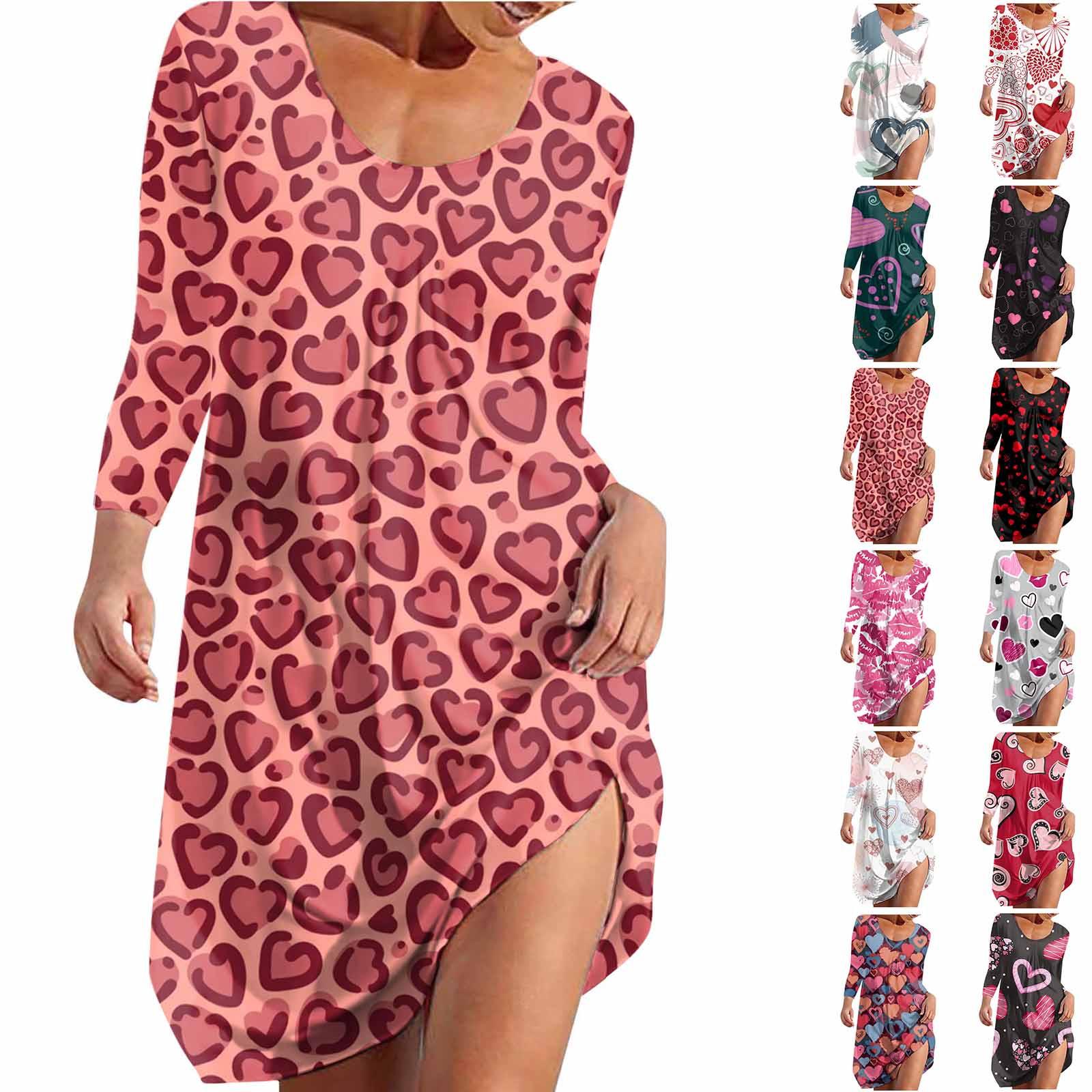 

Женская мода повседневное приталенное платье с длинным рукавом с круглым вырезом и принтом