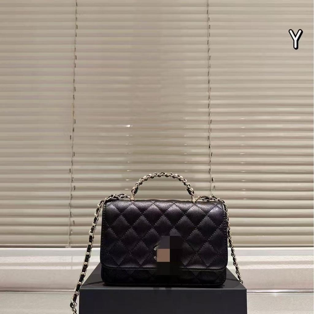 Fashionable chain bags for women, new diamond pattern handheld, small square bag, single shoulder crossbody bag wholesale