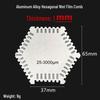 Hexagonal Stainless Steel High-Precision Wet Film Thickness Gauge Comb