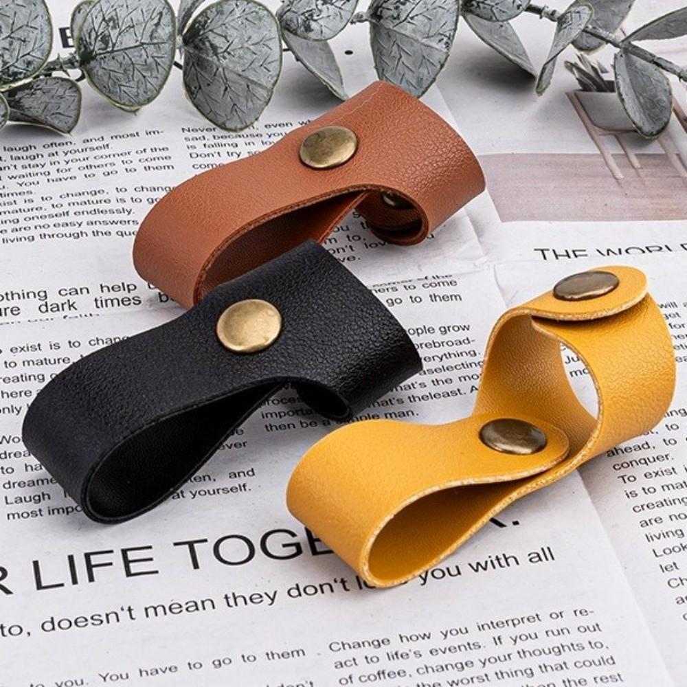 6pcs/set Leather Hook Baggage Organizer Belt Buckles Adjustable Travel Accessories Backpack