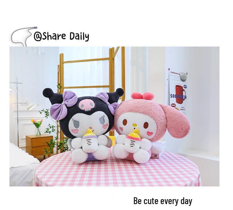 Kuromi & My Melody Plush Doll for Girls - Sleep Pillow Gift