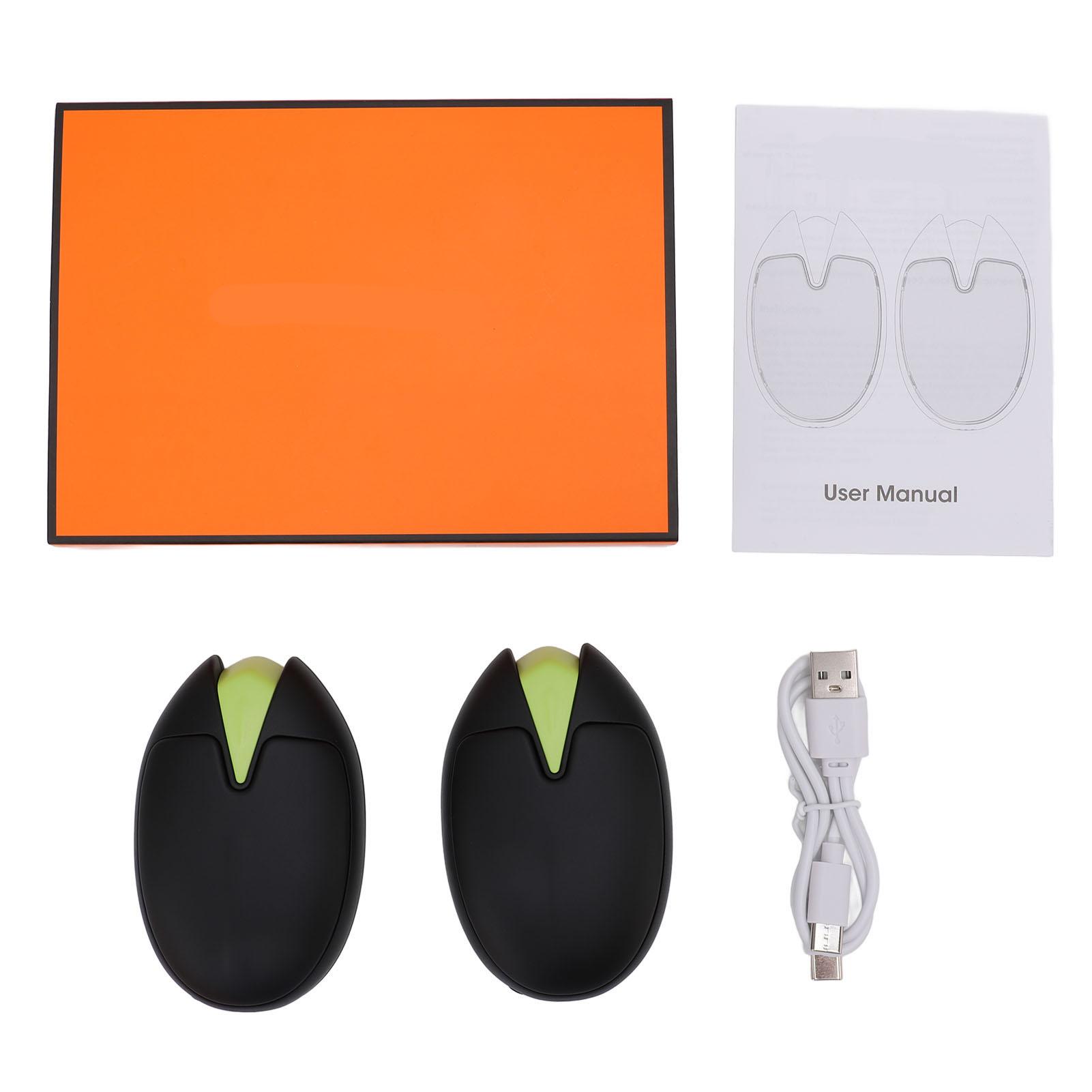 

USB Грелка для рук Перезаряжаемая 6000 мАч Электрическая грелка для рук 1с Быстрый нагрев Магнитная с зарядным кабелем для альпинизма чёрный