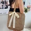 Yogodlns Eco Straw Shopping Bag For Women New Bohemian Beach Bag Large Capacity Shoulder Bag Trend Fashion Woven Handbag Tote