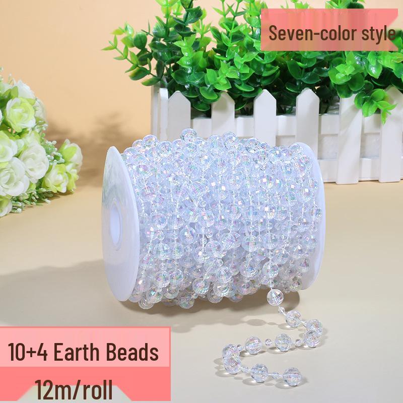 Acrylic Beaded Curtain for Weddings, Aisle Runners, Stage Decor, and Christmas Trees