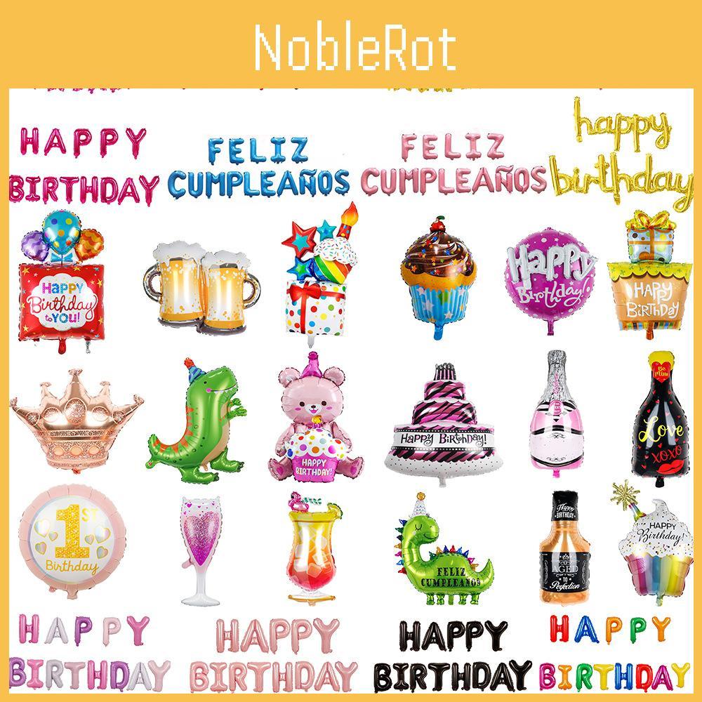 Alles Gute zum Geburtstag Aluminiumfolienballons Bunte Partydekorationen für Kinder und Erwachsene