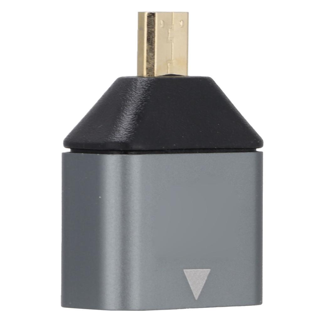 HD Multimedia Interface Adapter Male to Female Aluminum Alloy 4K Micro HD Multimedia Interface Adapter