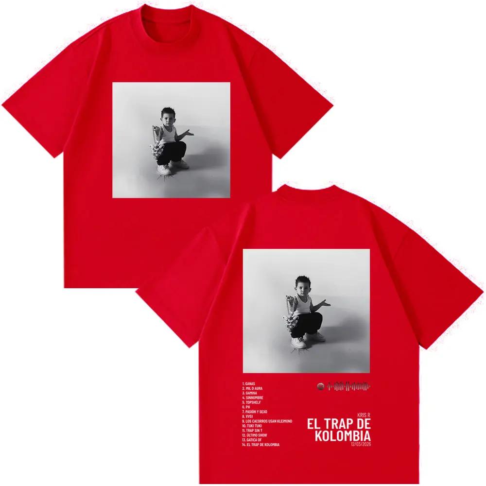 Rapper Kris R New Album 2026 Print Tshirt Unisex Women Vintage Hiphop Tshirts Summer Loose Casual Cotton Oversized Tshirts