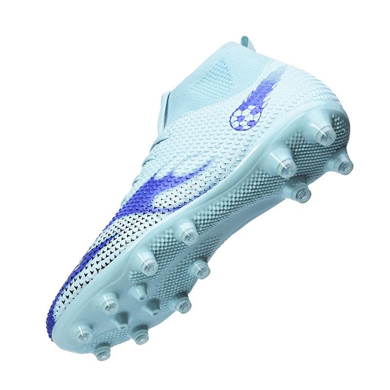 33-45 Men's High-top Sock Mouth Football Shoes Youth Sports Shoes Football Training Shoes Art Makeup Lawn Children Football Boots