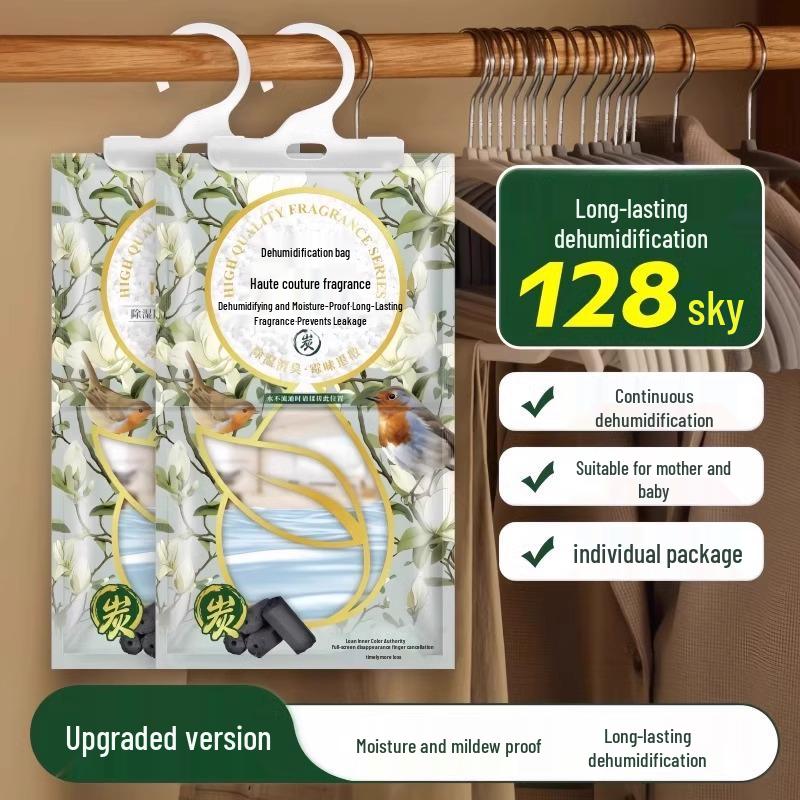 Moisture Absorbing Dehumidifier Bag with Air Purifying Fragrance - Mold & Mildew Resistant for Bedroom & Dorm