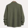 Men's Solid Color Shirt Long Sleeve Men's Casual Fashion Trend With Pocket Shirt Jacket