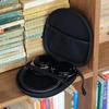 EVA Black Headphone Carrying Case Shockproof Headset Pouch  Handheld Earphone Container Travel Organiser Supplies zip Bag