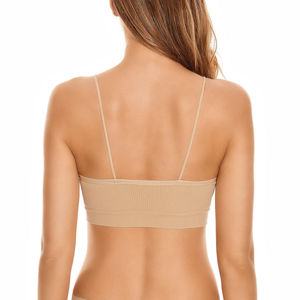 Women Spaghetti Strap Plus Size Sports Bra Large Size D Cup Lingerie Sling Wrap Chest