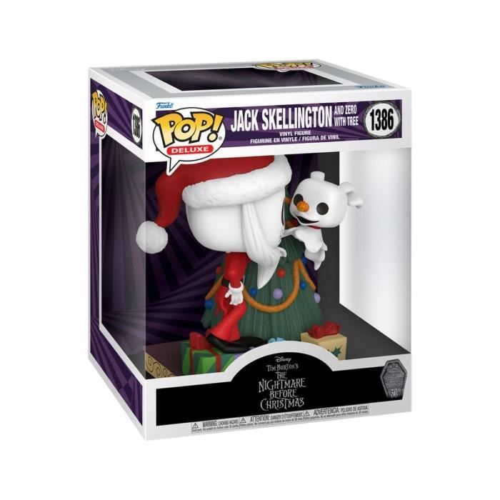Figurine - FUNKO - Deluxe Jack &amp; Zero w/Tree - 9 cm - L'étrange Noël de Mr. Jack - Mixte