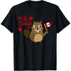 Happy Canada Day Shirt Funny Canadian Groundhog Flag T-Shirt