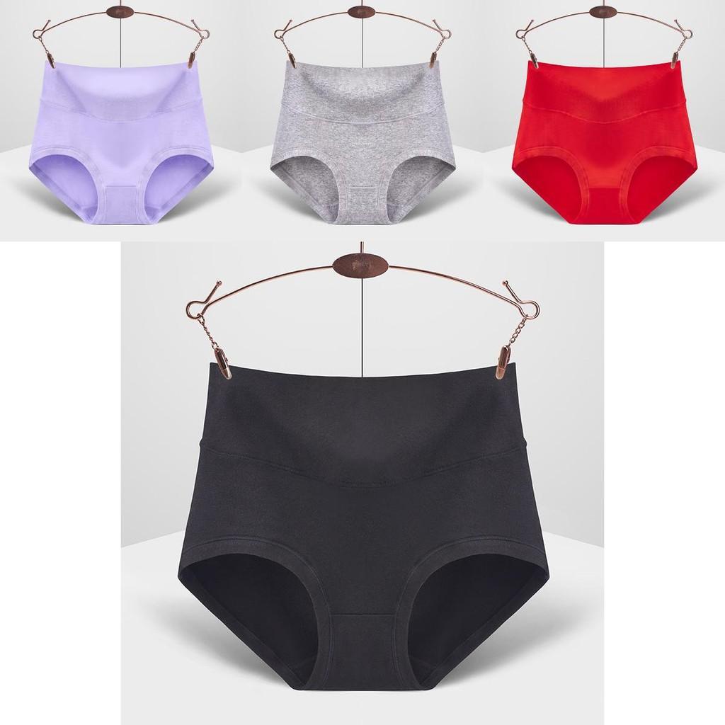 Bequeme Übergrößen Damen High Waist Kontrollunterwäsche Weiche Baumwolle Atmungsaktives Gewebe