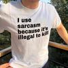 Sarcasm Coping Tee: Funny Dark Humor Graphic T-Shirt and Kids Tshirt