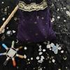 Velvet & Satin Drawstring Pouch for Ideal Size for Tarot & for Oracle Cards DND D&D Dungeons & Cards Accessories Jewelry