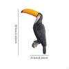 Garden Toucan Tree Hugger Wall Hanging Decor Creative Resin Ornament for