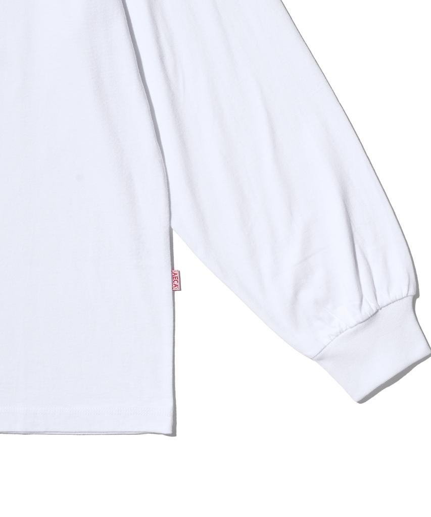 AECA Easy & Free Flag Long Sleeve-White