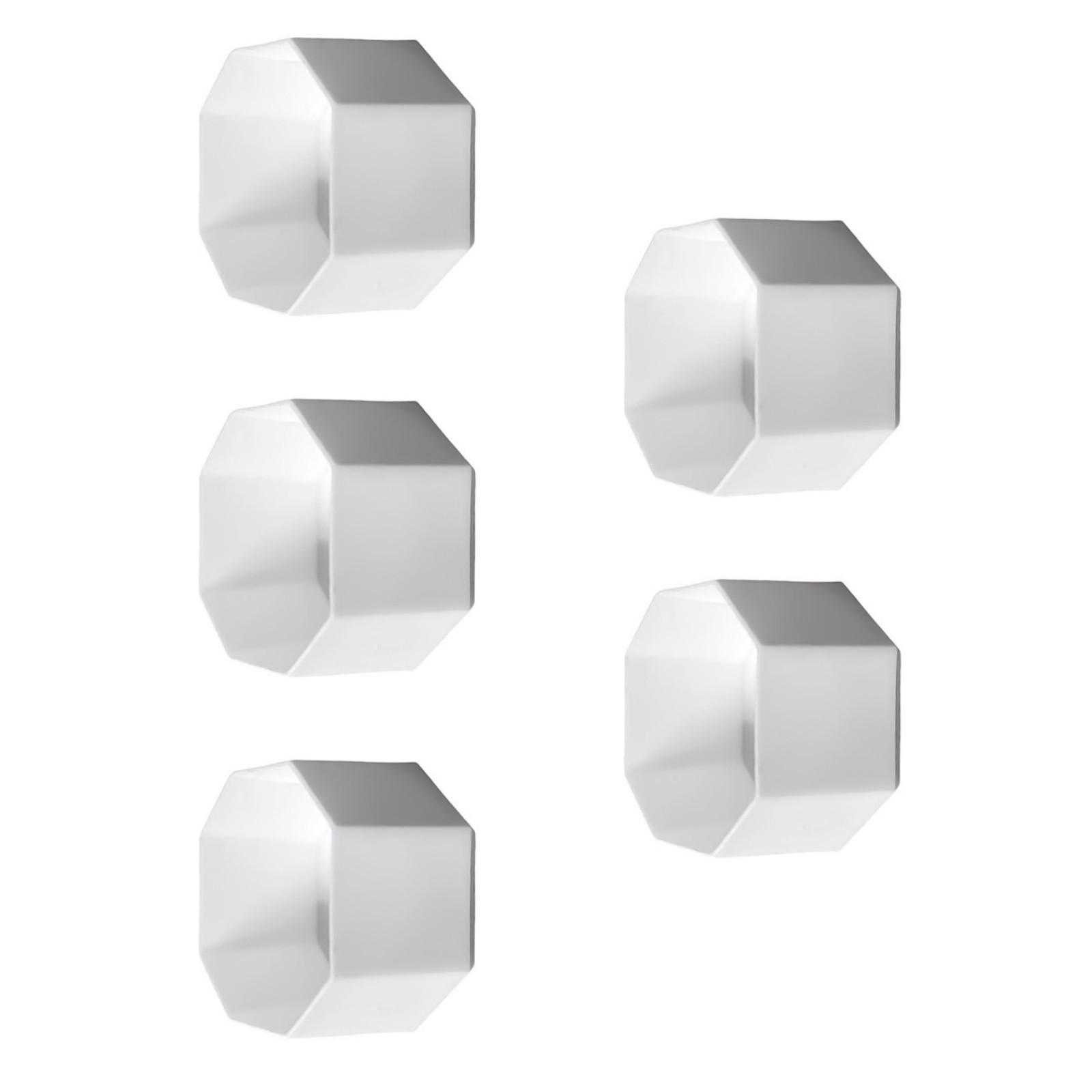 

5Pcs Convenient Tennis Racket End Cap Plastic End Cover Racquet Damping Cover for Tennis and Racquetball Racket белый