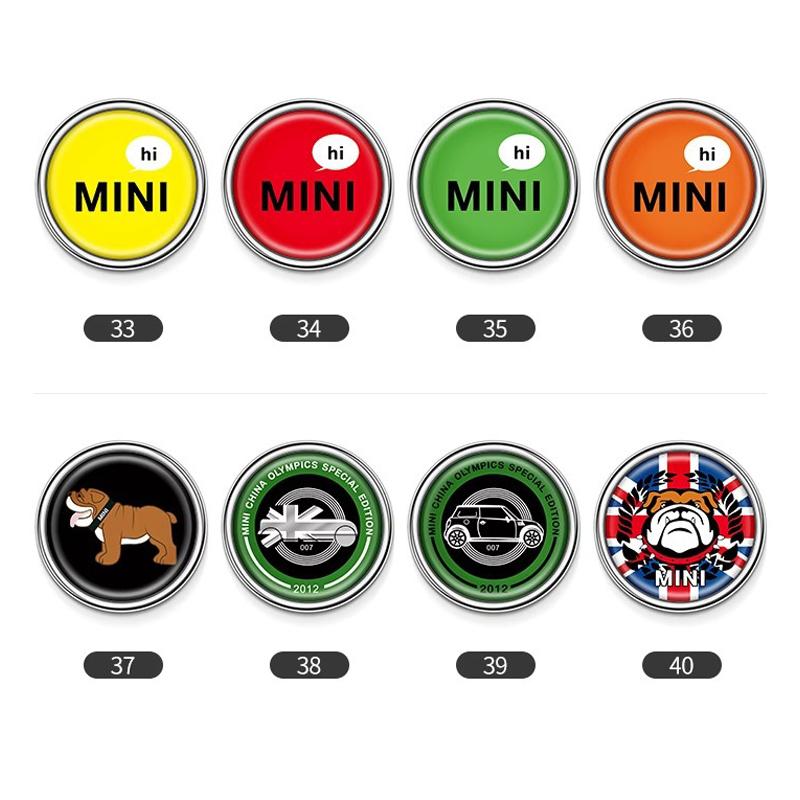 Metal Rear Adhesive Window Badge for Car 6CM for MINI COOPER JCW F56 F60 R60 R61 F60 Cooper S Countryman Paceman Decoration