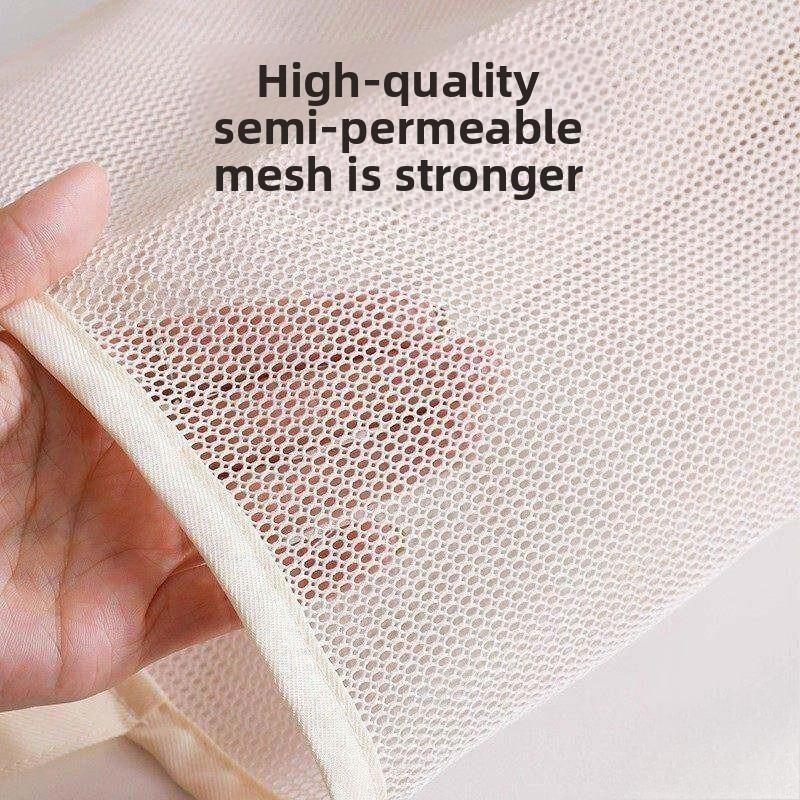 Wall-mounted Storage Bag for Underwear and Socks - Single or Double Tube Mesh Pocket - Wardrobe Hanging and Organizing Bag - Storage Bag
