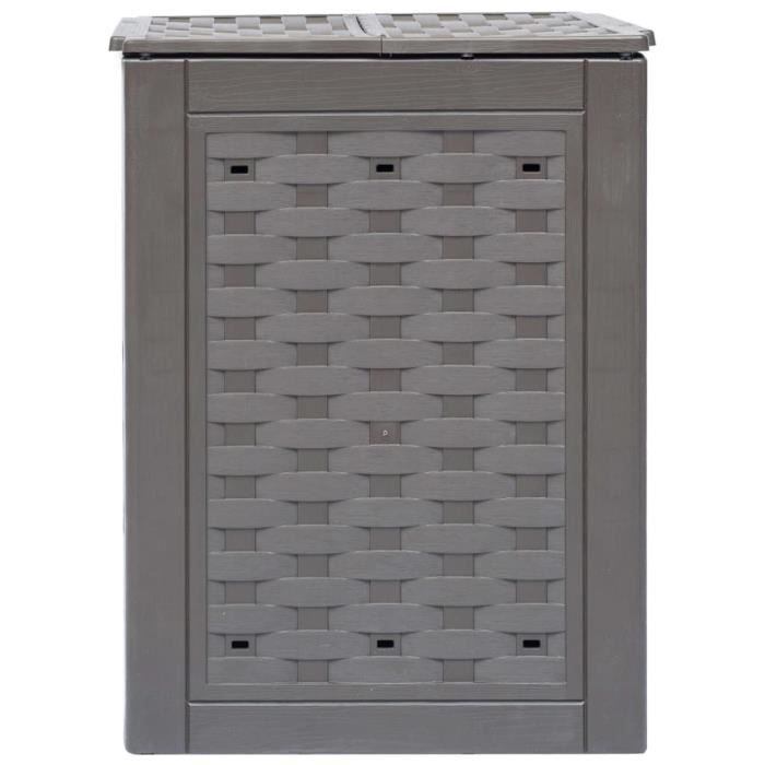 Composteur de jardin - VIDAXL - 60x60x83 cm - Marron - 600 l - A monter soi-même