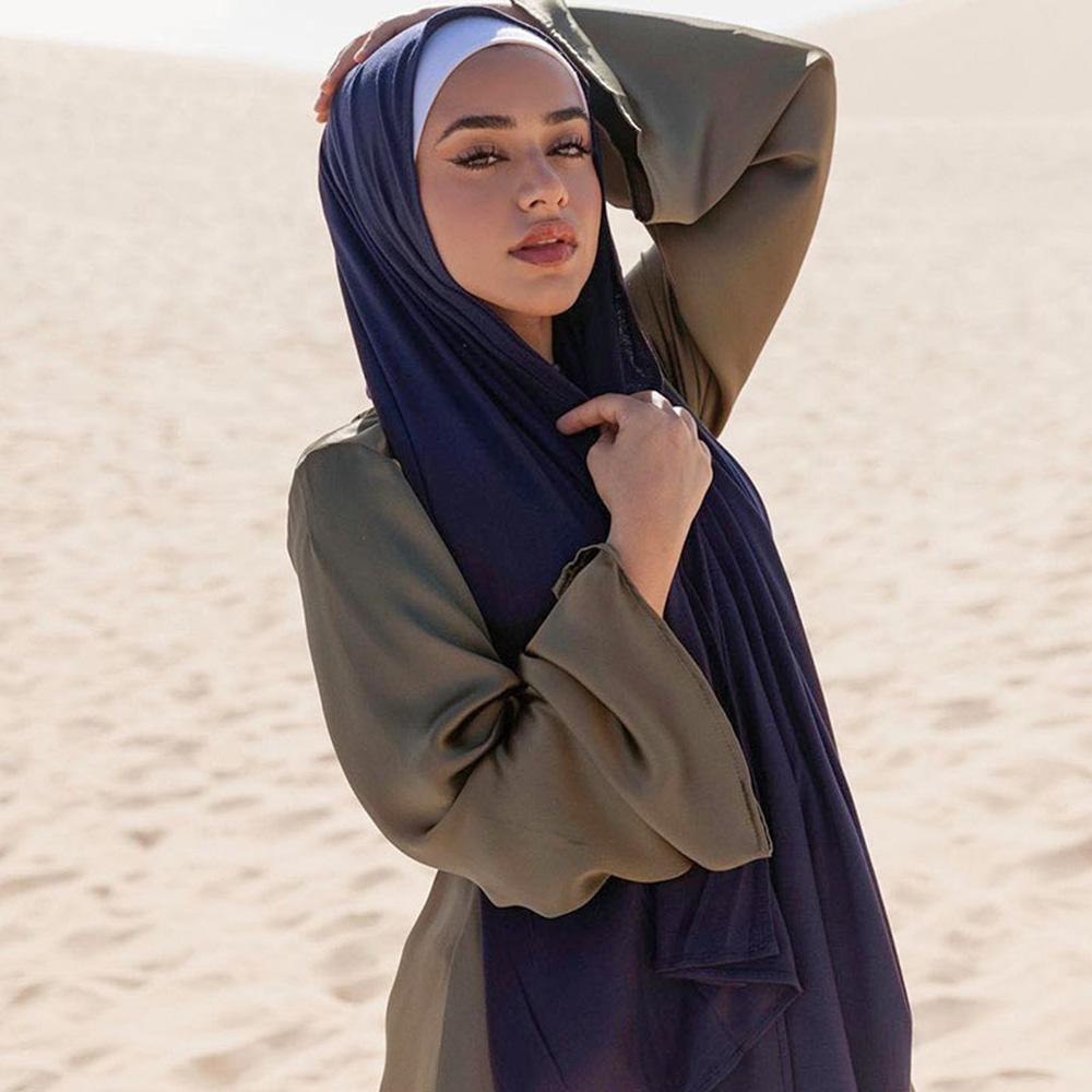 Chiffon Muslim Headband Breathable Wraps Shawls Casual Women Turbans