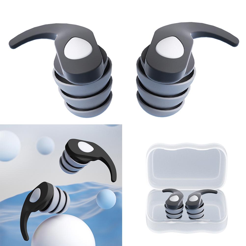 1 Pair Silicone Noise Reduction Earplug Soft Comfort Ear Protection Earplugs Reusable Soundproof Ear Plugs for Sleeping Swimming