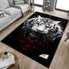 1pc Tiger Red Carpet Anti Slip Polyester Floor Mat for office.Bedroom