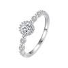 Ada Jewelry Plata 925 Joyas Sterling Silver Luxury Niche Design Round Zircon Index Finger Ring for Women