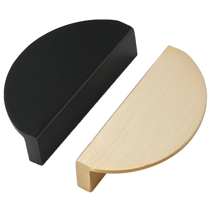 1 paio Maniglia Rotonda per Mobile Oro/Nero 100/120/150mm Pomello per Cassetto Armadio Maniglie a Tirare per Comodino Ottone Ferramenta per Porte Mobili