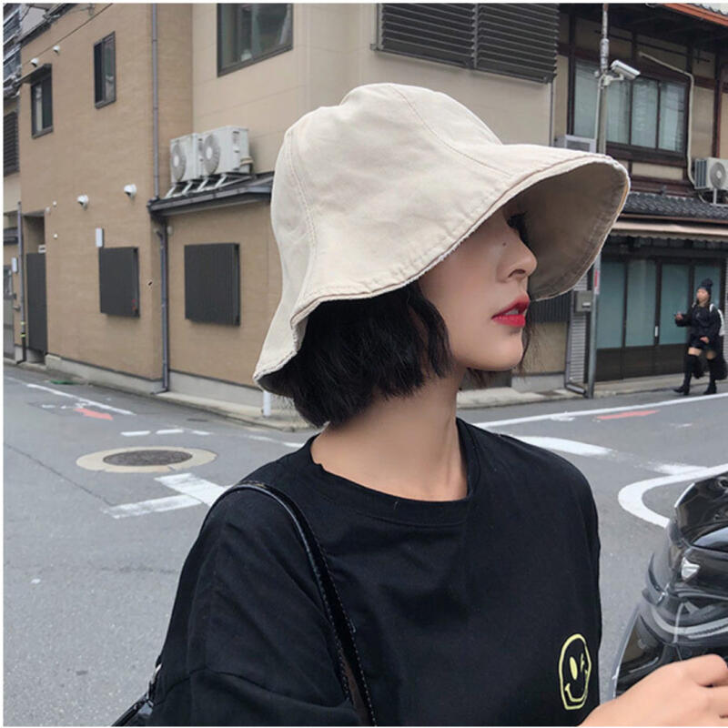 Женская повседневная шляпа-ведро Shani с широкими полями, винтажная black