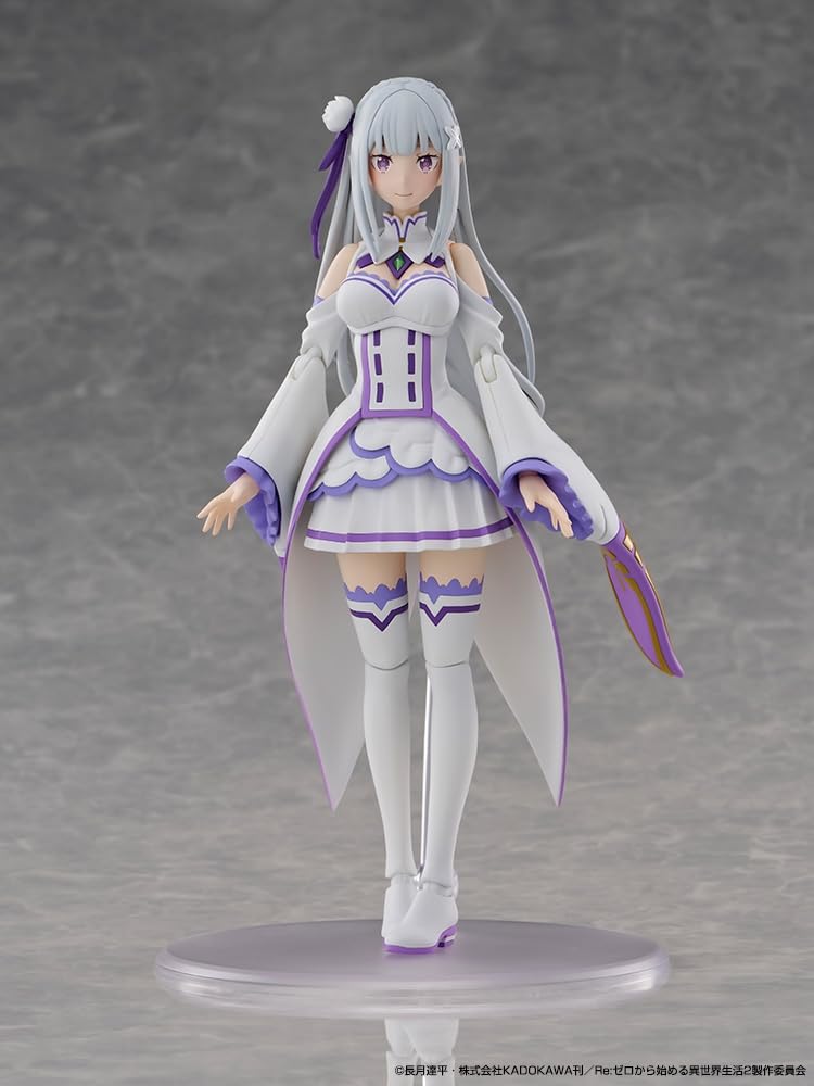 KADOKAWA PLASTIC MODEL SERIES Starting Life in Another Emilia 166mm Plastic Model "ReZero - World" Approx. Pre-colored