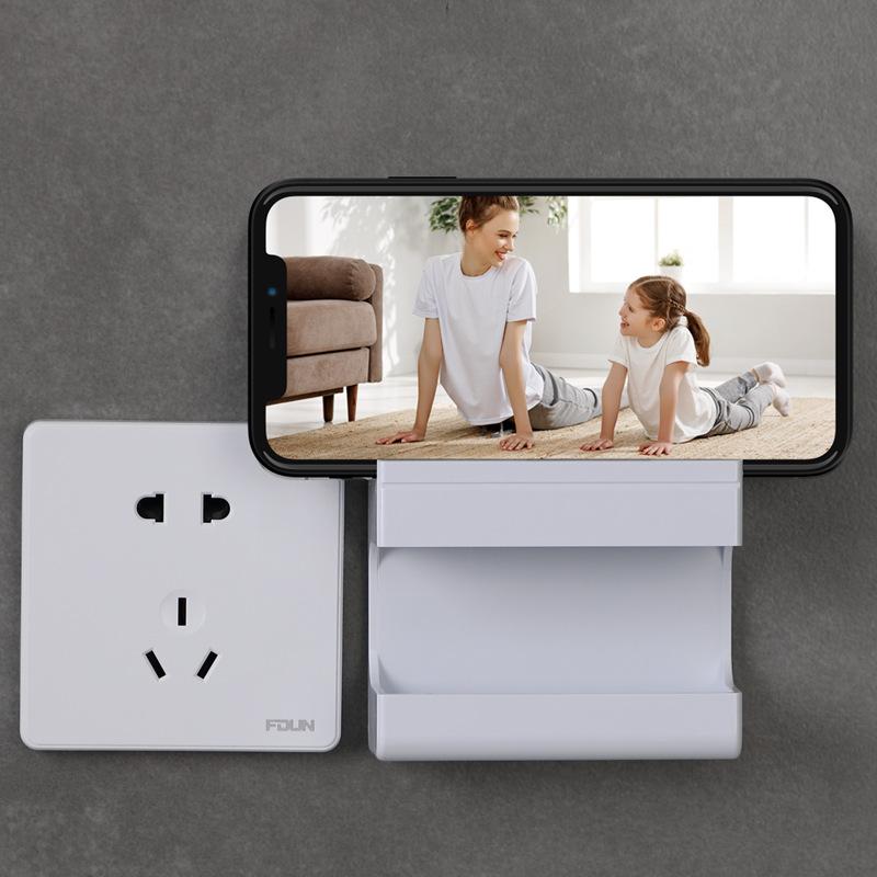 Multi-functional Wall-mounted Organizer for Remote Controls and Mobile Phones Horizontal Mobile Movie Viewing Multifunctional Organizer Box