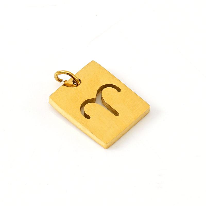 

Simple titanium steel 12 constellation pendant DIY necklace women s 18K stainless steel versatile necklace neck jewelry