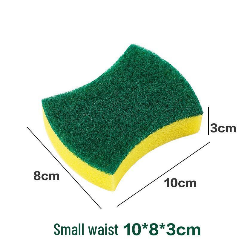 Dual-Sided Absorbent Dish Scrubber Sponge for Kitchen Cleaning