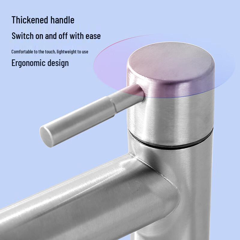 Larsden 304 Stainless Steel Single Cold Basin Faucet