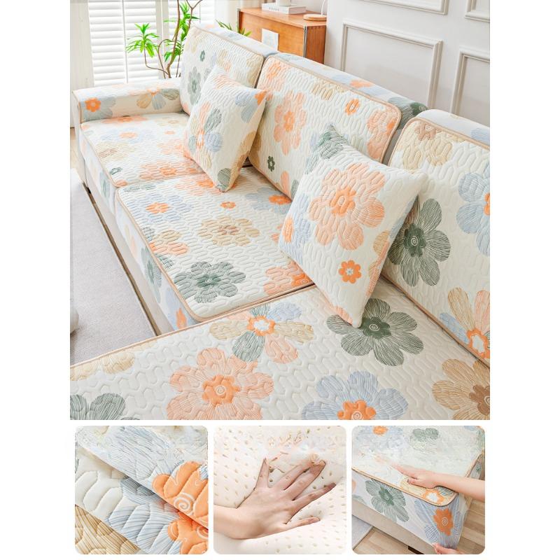 Summer Latex Ice Silk Sofa Cover All-Inclusive Universal Cover Anti-Scratching Sofa Cover Universal Summer Mat Cushion
