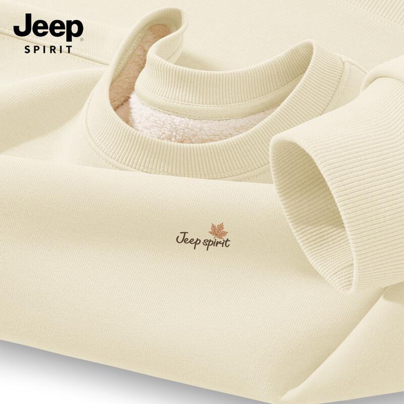 

JEEP SPIRIT Men s Fleece-Lined Pullover Sweatshirt M