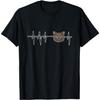 Kat Hartslag I Kattenliefhebber I Britse Korthaar Kat T-shirt