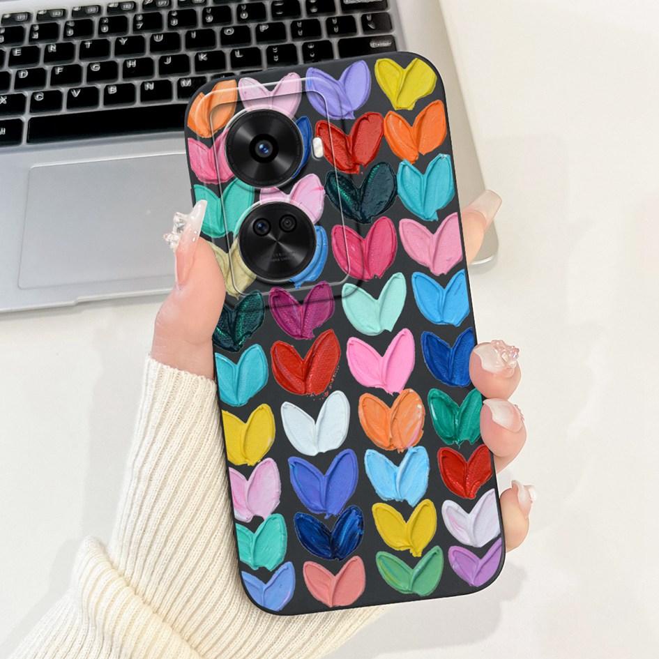 Für Huawei Nova 11 SE Hülle Süßer Hase Kaktus Cartoon Weiches Flüssigsilikon Stoßfeste Abdeckung Für Huawei Nova 12 SE BNE-LX1 Capa