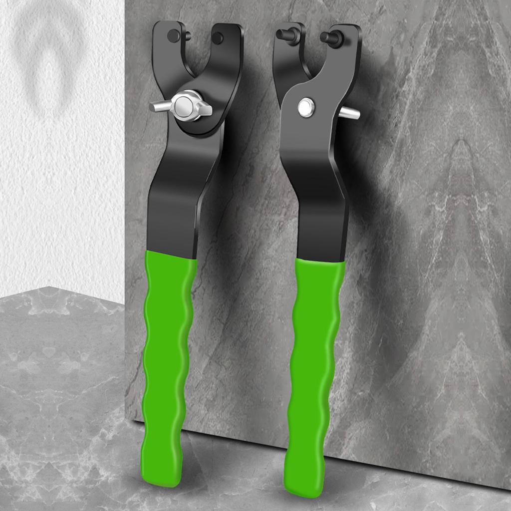 10-46mm Angle Grinder Adjustable Angle Grinder Key Pin Spanner Detachable Nonslip Soft PP Handle Pin Wrench Hand Tool
