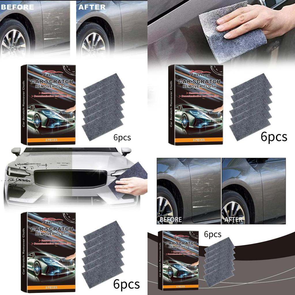 Rayhong Nano-Kratzer-Reparaturtuch für Autos Premium-Qualität Sechs-teiliges Set für Lackpflege und -wiederherstellung