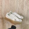 Leather Platform Women's Board Shoes Spring New Muffin Little White Shoes Height Increase Versatile Sports and Leisure Shoes