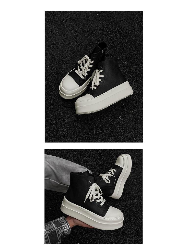 2024 A/W Unisex Thick-Soled High-Top Trend Street Dance & Skate Shoes (18456-J)