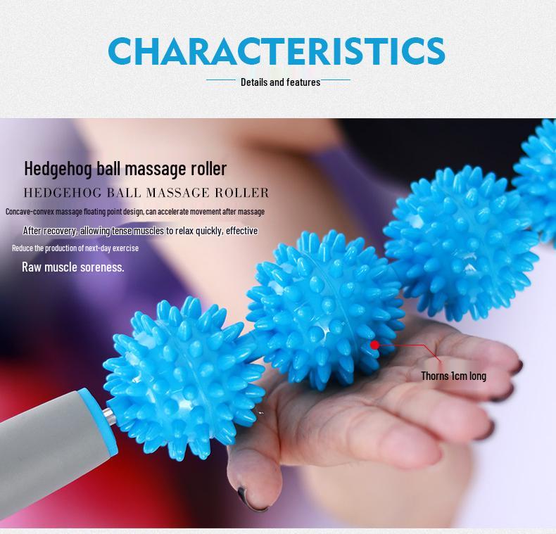 Spiky Ball Muscle Massage Roller: Fascia Release & Relaxation Stick