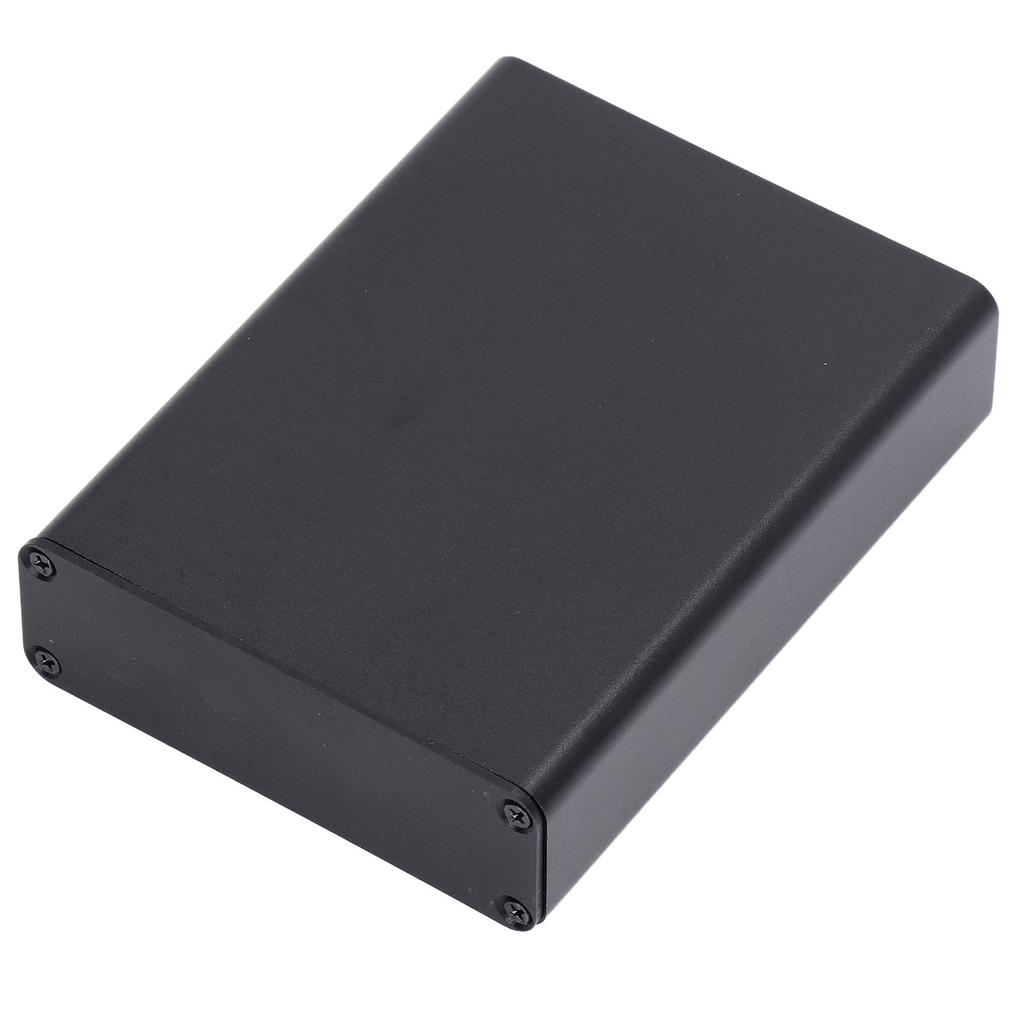 Aluminium Electric Box Waterproof Junction Enclosure Case Integrated for DIY Black