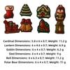 Sled Bell Penguin Pie Mold Collection Red DIY Cake Molds Holiday Cookie Molds  Christmas Party