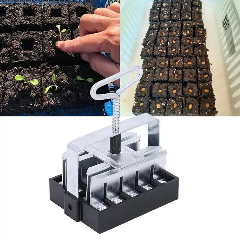 

1 шт. Новый ручной блокировщик почвы на 20 ячеек с удобной ручкой 20 Cells